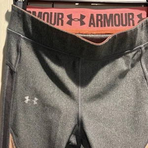 Under Armour Leggings Mujer XS Gris HeatGear Compresión Gimnasio Entrenamiento Yoga Pantalones - Imagen 1 de 3
