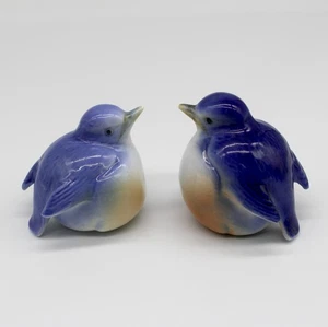 Henriksen Imports Chubby Blue Bird Figurines 3” Set of 2 - Free US Ship! - Picture 1 of 4