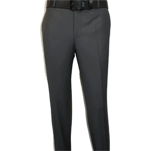 Pantalones de pavo MONO para hombre 100 % lana frente liso ajuste regular 2501-06 gris carbón - Imagen 1 de 10