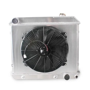 For 1963-1966 1965 Chevy C/K Pickup Truck C10 C20 C30 3 Row Radiator Shroud Fan - Picture 1 of 9