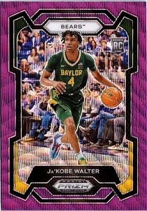 2024 Panini Prizm Draft Picks #9 Ja'Kobe Walter Prizms Purple Wave - Picture 1 of 2