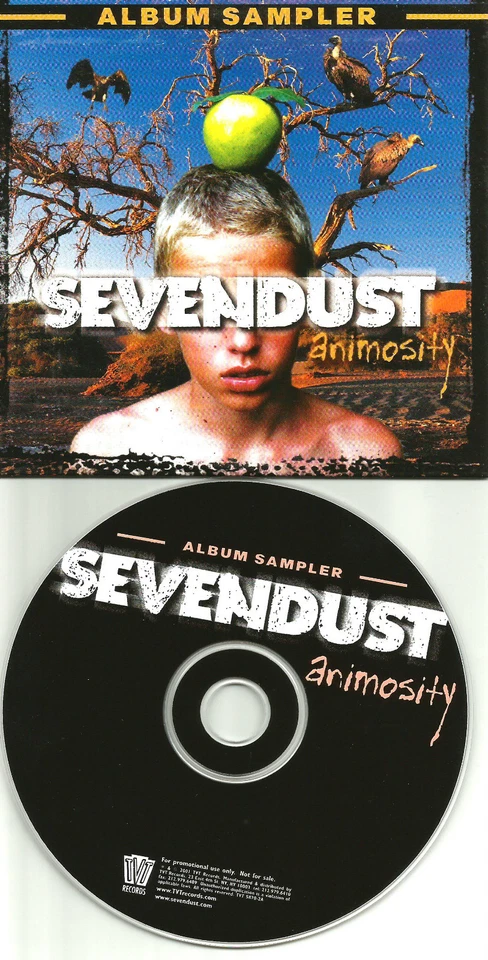 SEVENDUST Animosity 2001 Ultra Rare 6 TRK Sampler USA PROMO DJ CD TVT5870 - Image 1 of 1
