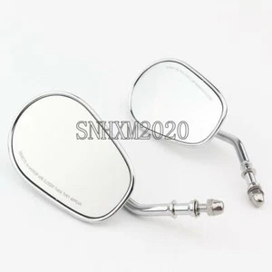 Motorcycle Chrome Teardrop Rearview Mirror for Harley Softail Deluxe FLSTN - Picture 1 of 2
