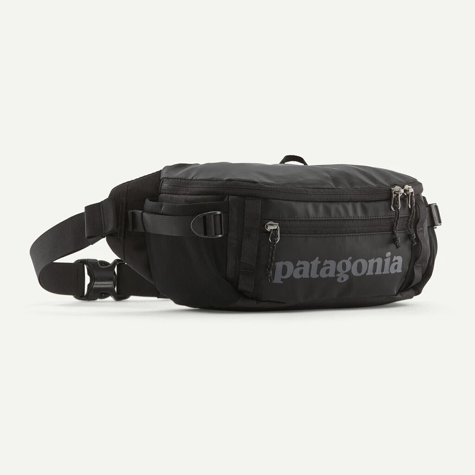 Patagonia Black Hole Waist Pack 5L Hip Bag nero outdoor leggero usato
