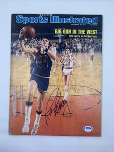 Rick Barry Signef 1974 Sports Illustrated No Label PSA/DNA Golden State Warriors - Picture 1 of 3