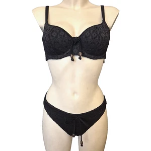 Freya Swim Spirit Bügel BH Bikini SET Gr.70D UK 32D + Badeslip XS Wattiert cup - Bild 1 von 9