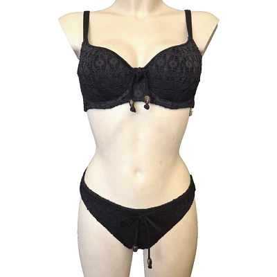 Freya Swim Spirit Bügel BH Bikini SET Gr.70D UK 32D + Badeslip XS Wattiert cup - Bild 1 von 4