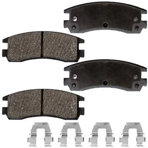 4PCS Rear Ceramic Brake Pad For Chevy Impala Monte Carlo Alero Venture Buick H09 - Foto 1 di 5