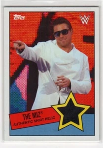 Tarjeta de reliquia camisa usada WWE The Miz 2015 Topps Heritage Event - Imagen 1 de 2
