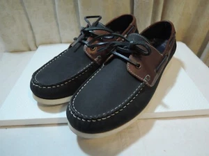 Herren Halbschuh Schnürschuh Bootsschuh Leder Gr 44/10 blau braun gebraucht TOP - Bild 1 von 10