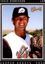 2008 Casper Ghosts Grandstand 2 Craig Bennigson Benecia California Baseball Card