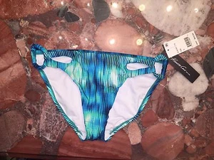 Kenneth Cole Blue Swimsuit Bikini Bottom Women's S NWT - Picture 1 of 4