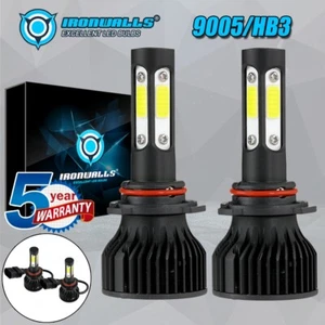 IRONWALLS 9005 HB3 LED Headlights Clear White High Beam for Honda CR-V 2015-2021 - Picture 1 of 12