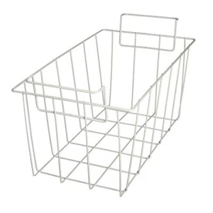 CURRYS ESSENTIALS  Chest Freezer Wire Basket White 42. 5 x 20 x 25cm - Picture 1 of 1