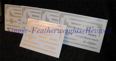 JUEGO DE (5) CALCOMANÍAS CANTANTES ORO PESO PLUMA ***PRE RECORTADAS*** PARA 221 Foto 1 de 2