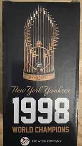 NY YANKEES 1998 WORLD SERIES CHAMPIONS REPLICA TROPHY SGA  2018 MLB BASEBALL - Picture 1 of 6