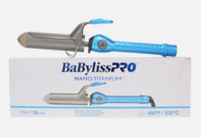 BaBylissPRO Nano Titanium Spring Corded Curling Iron 1 1/2 Inch -Part # BNT150S - Image 1 of 4