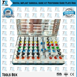 Kit Guida Chirurgica Impianto Dentale Piastra Guida Posizionamento Anello Tool Box - Foto 1 di 3