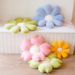 Adorable Plants Pillows Stuffed Soft Sunflower Sakura Daisy Flowers Seat Cushion - Picture 1 of 16