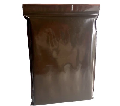25 bolsas de polietileno 6" x 8" marrón resistente 4 mil cremallera cierre superior bolsas resellables Foto 1 de 4