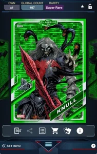 Topps Marvel Collect 2024 Flagship Green Pulsar - Knull - Picture 1 of 2