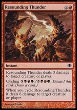 4x Resounding Thunder Shards of Alara MtG Magic Red Common 4 x4 Card Cards