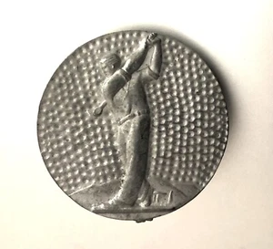 VTG Cast Metal Emblem: GOLFER IN KNICKERS Drawer Pulls Or Golf Trophy Ornament - Picture 1 of 4