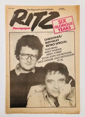 RITZ magazine birthday issue 72 newspaper London collections 1982 VERY RARE - Image 1 of 4
