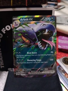 Pokemon Arbok Ex Double Rare Holo 024/165 Scarlet And Violet 151 Pokemon Card  - Picture 1 of 2
