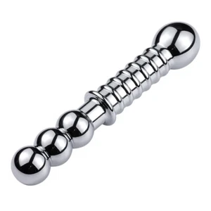 Metal Acero Masajeador Anal Plug Consolador Vaginal Hombre Estimulación Próstata Clímax Reino Unido - Imagen 1 de 5