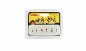 NUOVO N Woodland Scenics A2146 set giocatori di baseball #2 6 pezzi - Foto 1 di 2