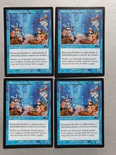 Bouncing Beebles x4 PLAYSET, MTG Urza's Legacy (1999) Common Blue Creature NM