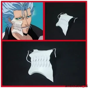 Bleach Grimmjow Jaegerjaques Mask Anime peripheral Handmade Mask Cosplay Props - Picture 1 of 1