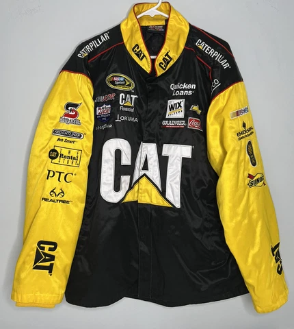 Ryan Newman Nascar 2015 #31 Men's Caterpillar Replica Jacket Size Large Cover