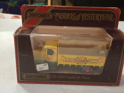 Matchbox Models of Yesteryear: Y-30 1920 Model AC Mack gelb "Consolidated" OVP - Bild 1 von 3