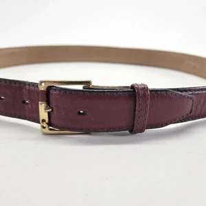 Danbury Leather Belt 34 Brown Distressed Vtg - Picture 1 of 13