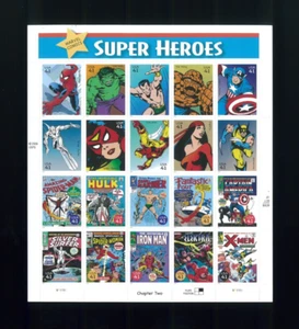 United States 41¢ Marvel Comics Super Heroes Postage Stamp #4159 Full Sheet - Picture 1 of 1