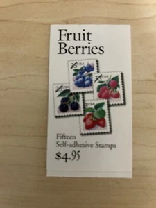 BK276A Fruit Berries #3301a  Booklet of 15  33 c  MNH - Picture 1 of 2