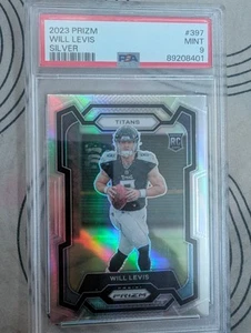 WILL LEVIS 2023 PRIZM FOOTBALL ROOKIE SILVER TITANS MINT RC PSA 9 CARD - Picture 1 of 2