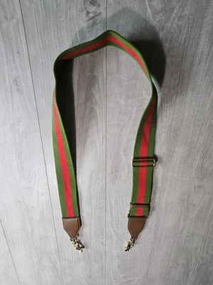 Gucci Shoulder Strap Green Red - Image 1 of 4