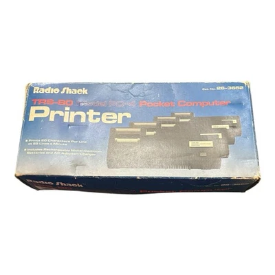Vintage Radio Shack TRS-80 PC-4 Pocket Computer Printer 26-3652 New Box Wear NOS - Image 1 of 4