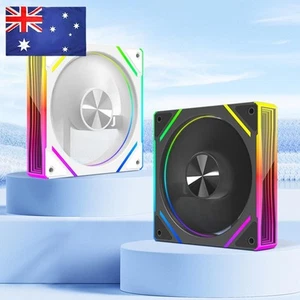 120mm PC RGB Fan Daisy Chain Case Fan 4 Pin PWM Case Fan for CPU Liquid Cooler - Afbeelding 1 van 24