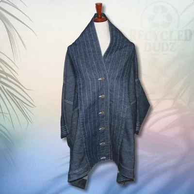 NUEVO CON ETIQUETAS RARO Chaqueta de Camionero Levi's Limitada S/M Denim Invertible Hacer el Corte Foto 1 de 4