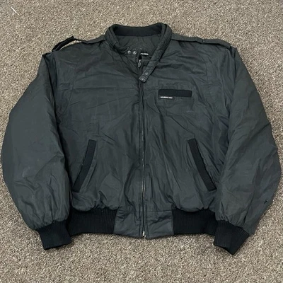 Vintage Members Only Europe Craft Zip Bomber Jacket Medium Sz 44 Black Retro - Image 1 of 4