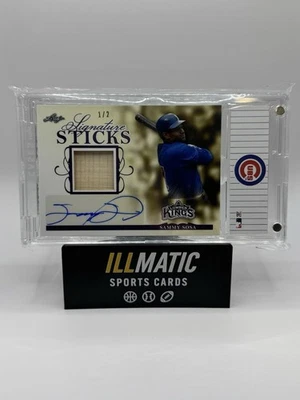 Leaf Lumber Kings Signature Sticks Sammy Sosa 2020 #SS-SS1 púrpura/2 (AU, MEM) Foto 1 de 2