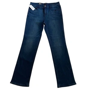 NWT Express Women’s High Rise Dark Wash Bootcut Jeans Size 16 - Picture 1 of 12