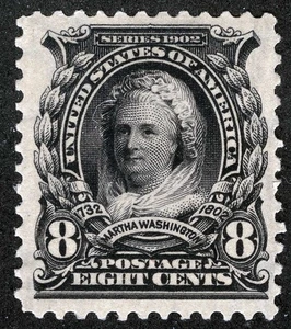 US Sc 306 Violet Black 8¢ 1902 Unused No Gum Well Centered - Picture 1 of 1