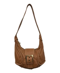 CELINE große Shoekett hellbraune Leder Hobo Schultertasche goldene Schnalle braun gebraucht - Bild 1 von 10