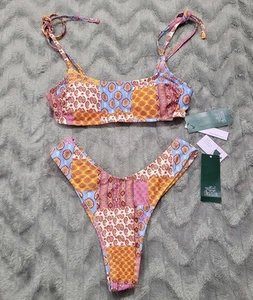 Wild Fable Womens XS (0-2) Paisley Print Bikini Top Bottom Swimsuit Set NWT - Picture 1 of 5