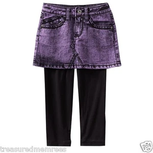 Mudd 2 Piece Denim Skirt & Leggings Set ~ Size 4 ~ New With Tags MSRP $40.00 - Picture 1 of 12